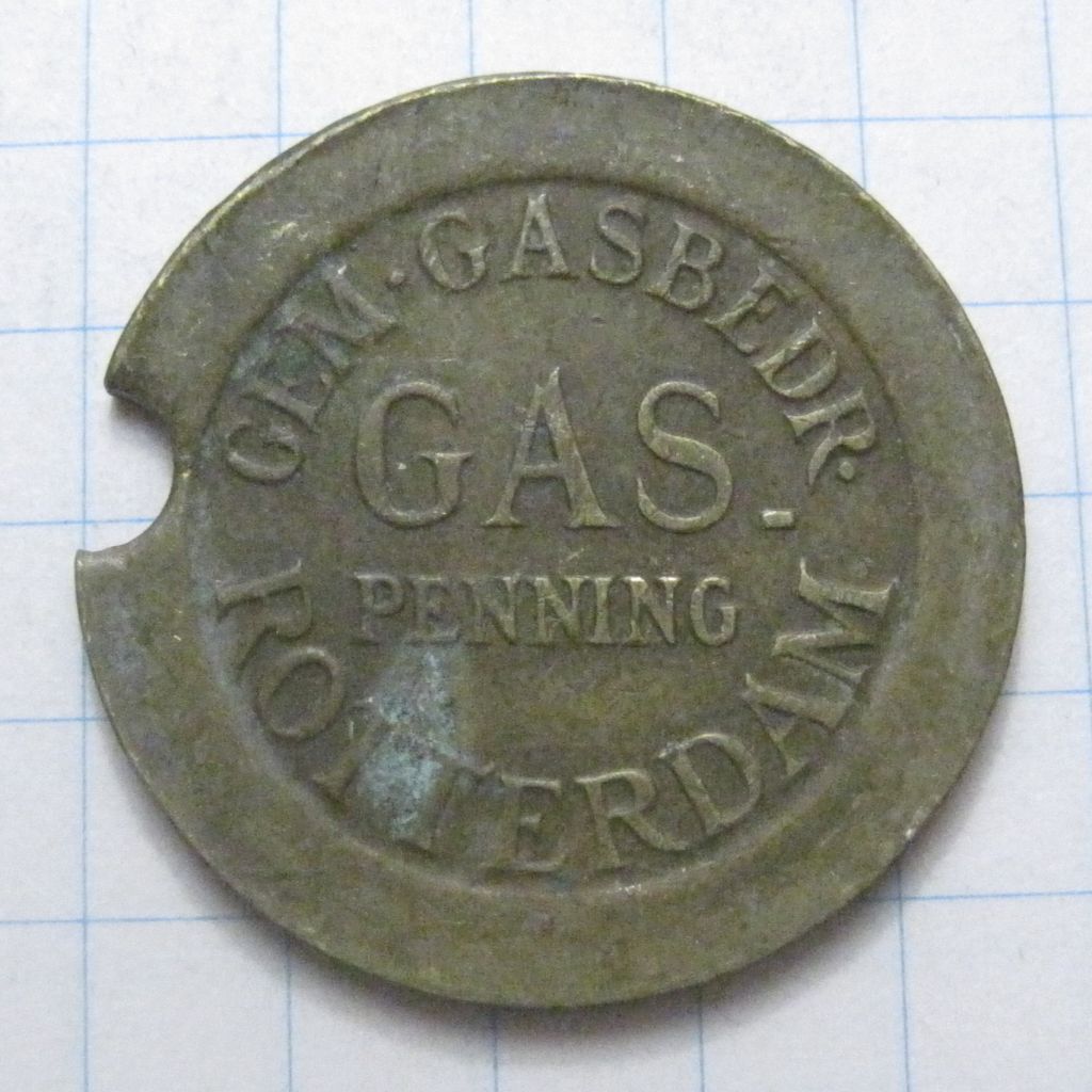 Жетон - GAS penning Rotterdam - Вага 4,37г - 43001 - фото фото фото 0