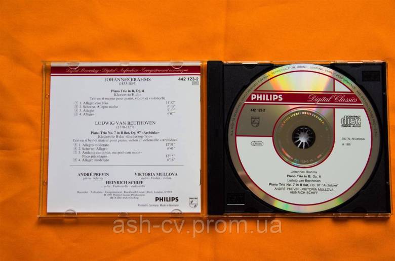 Музичний диск CD. Beethoven op97. Brahms op8 - фото фото фото 6