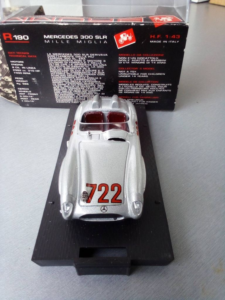 Brumm 1:43 Mercedes Benz 300 SLR #722 Mille Miglia - фото фото фото 3