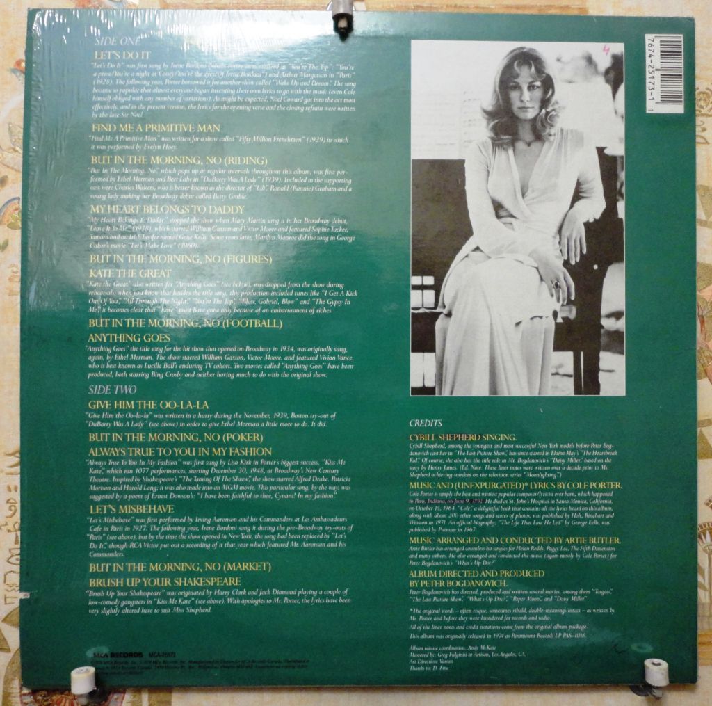 Cybill Shepherd ‎– Cybill Does It... ...To Cole Porter NM+/Mint - фото фото фото 1