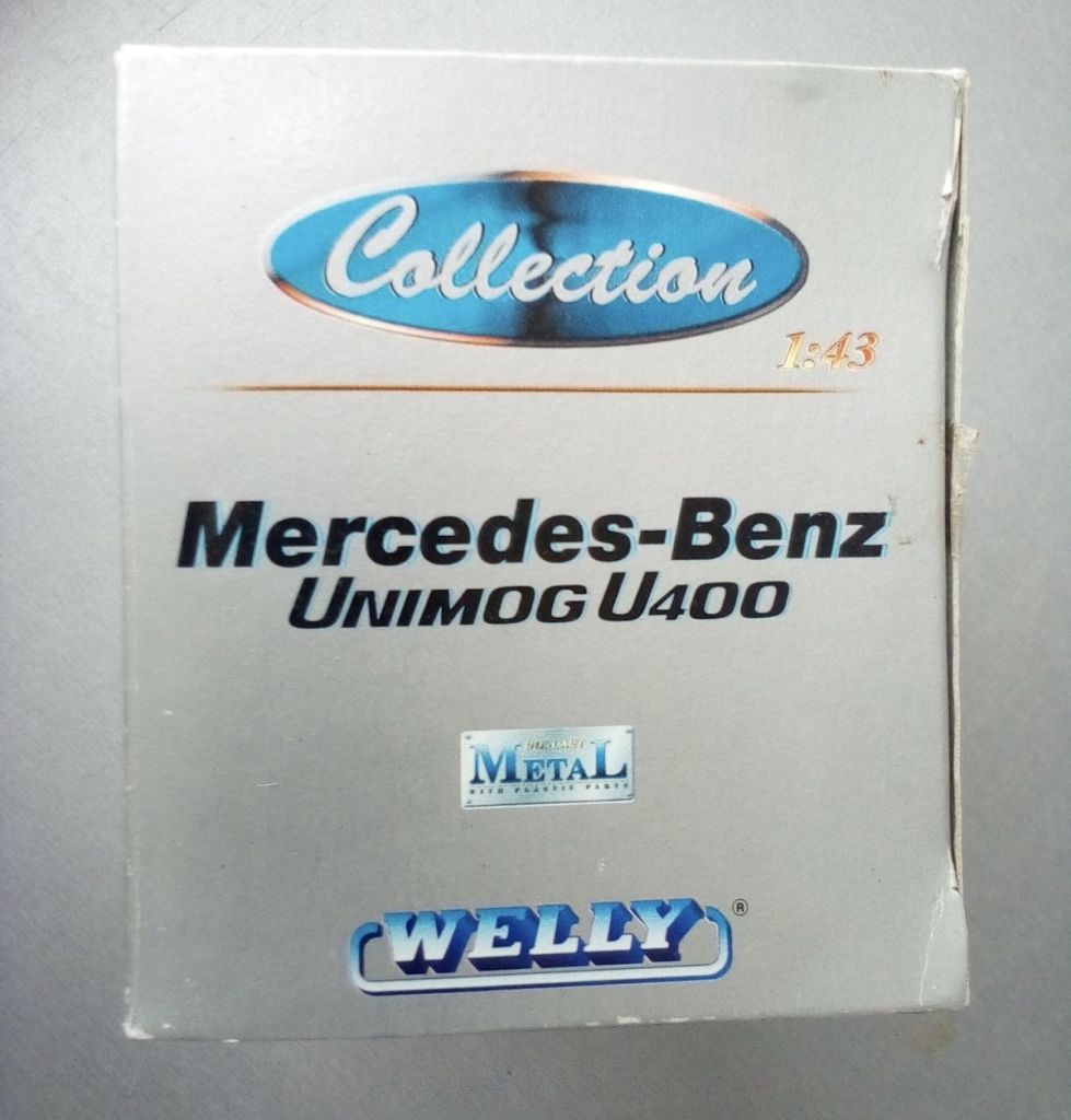 1/43 Welly Mercedes Benz Unimog U400 синій - фото фото фото 3