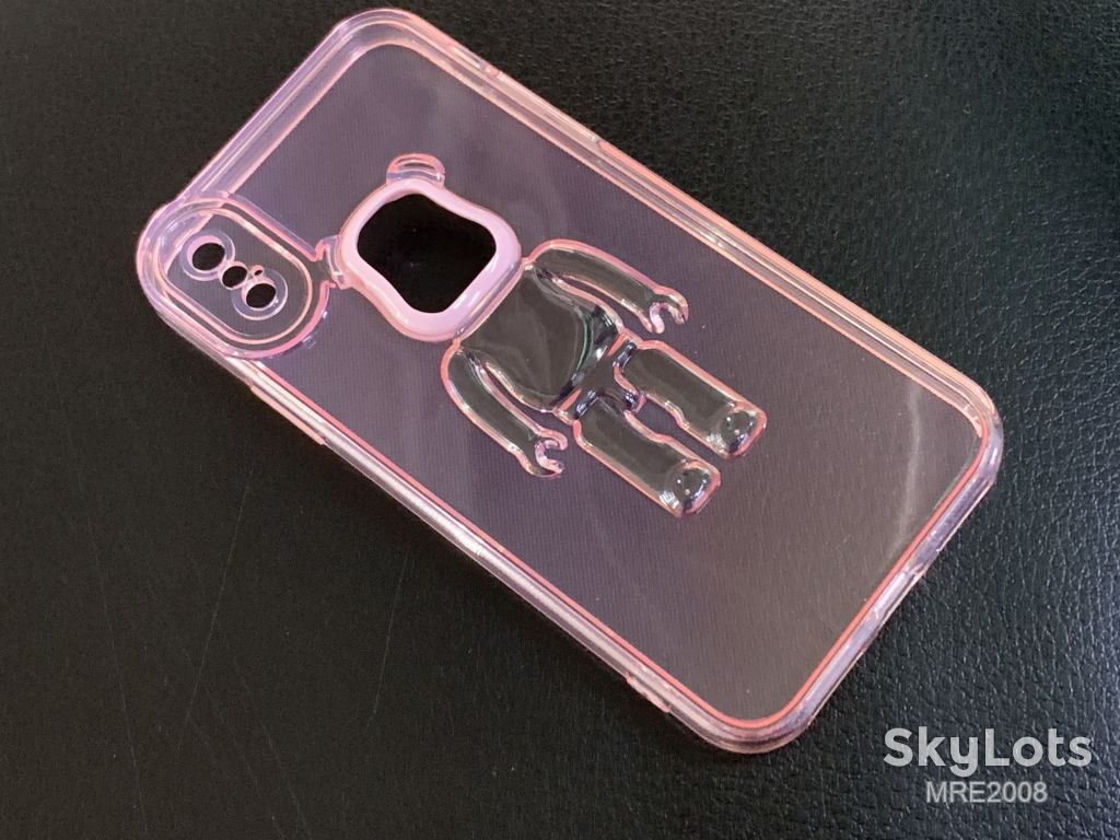 Чохол Bearbrick Kaws для Apple iPhone X / Xs rose - фото фото фото 1