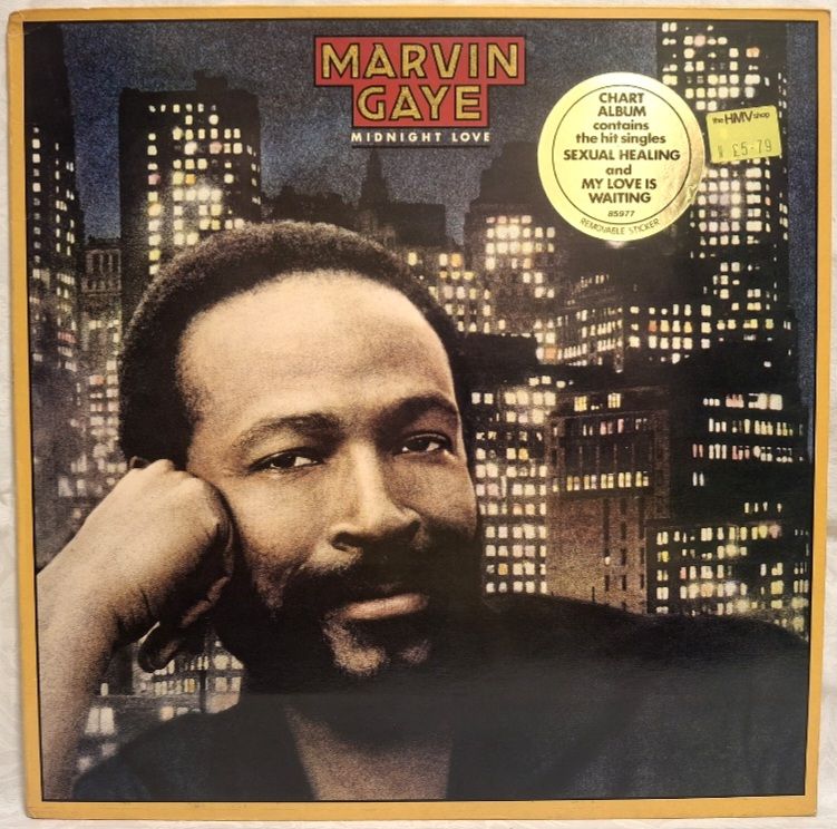 Marvin Gaye - Midnight Love - 1982.  (LP). 12. Vinyl. Пластинка. England. - фото фото фото 0