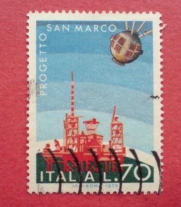 Италия  Italy Space 1975 Mi 1492 San Marco  Used - фото фото фото 0