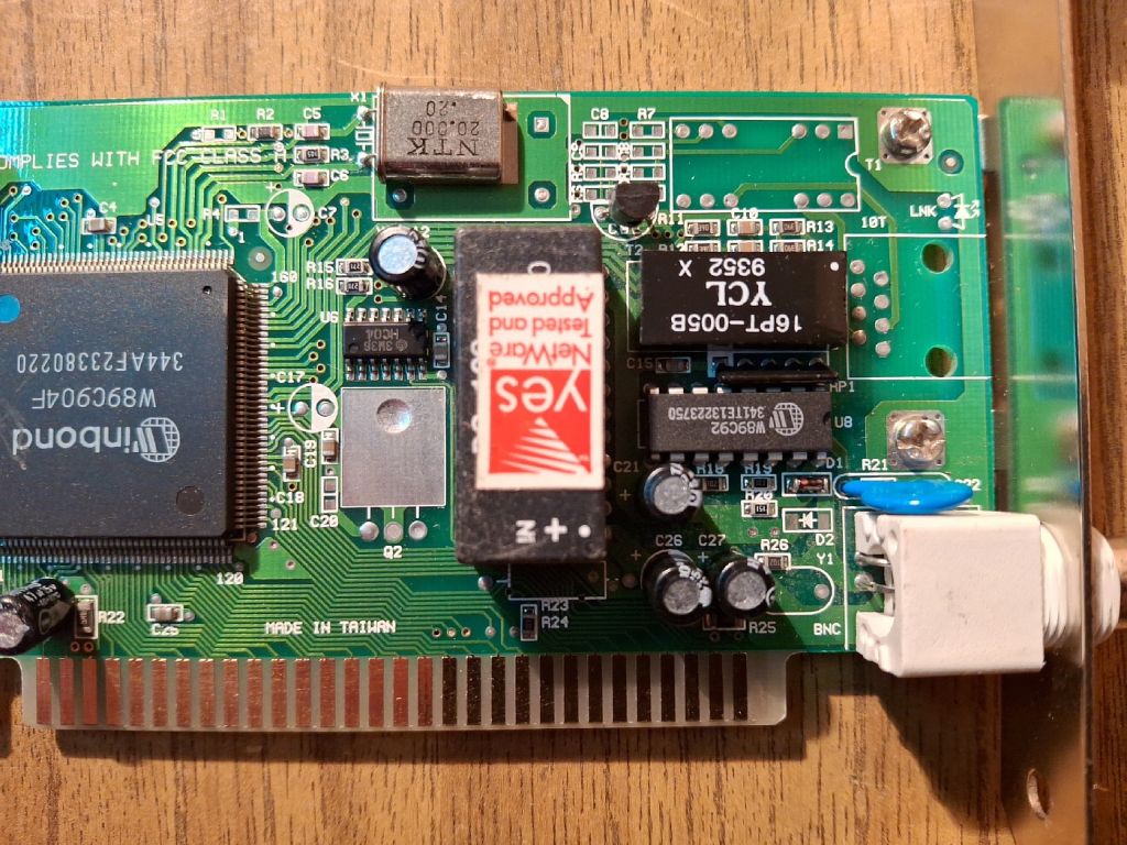 Сетевая карта Winbond W8C904F ISA Ethernet card     (#01) - фото фото фото 2