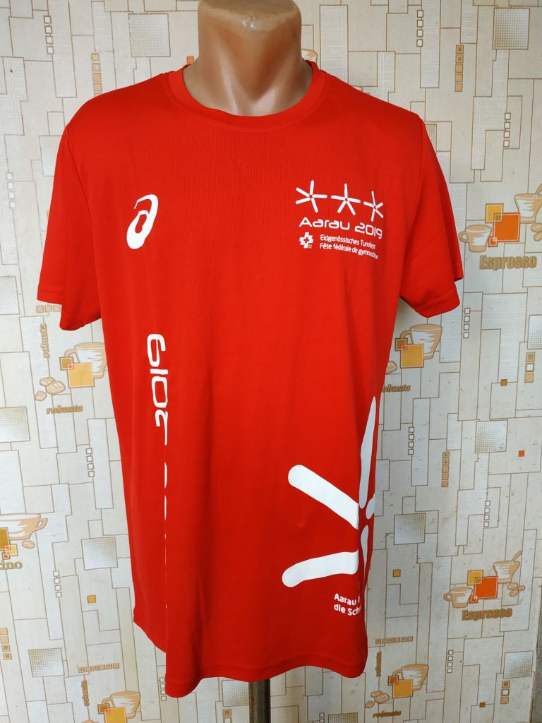 Футболка червона ASICS p-p M - фото фото фото 0