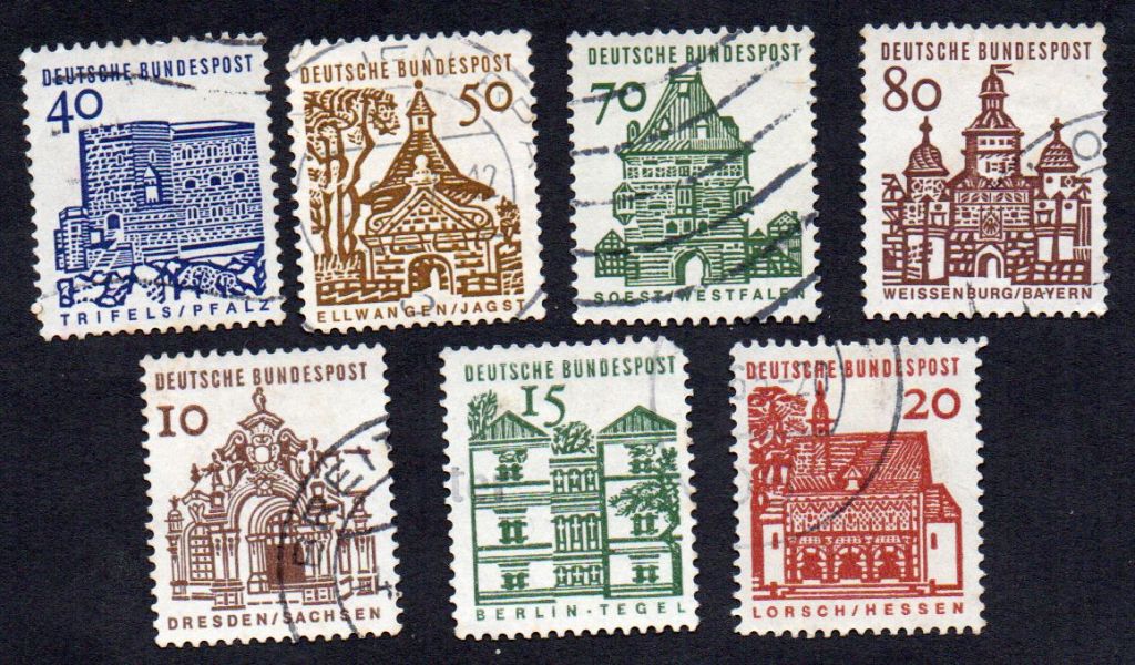 ФРН 1964 - Будівлі дванадцяти століть  (Гб) - фото фото фото 0