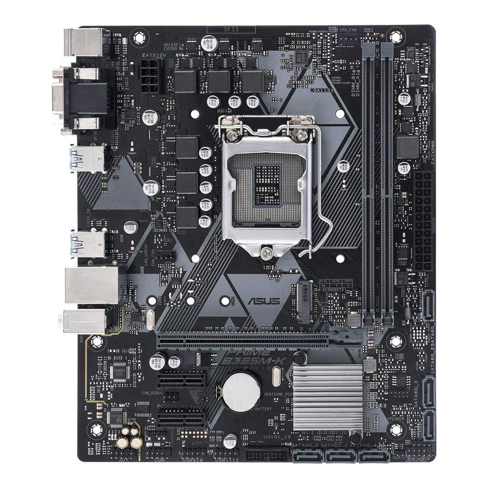 Мать 1151 v2, ASUS PRIME B365M-K, Intel B365 chipset - фото фото фото 1