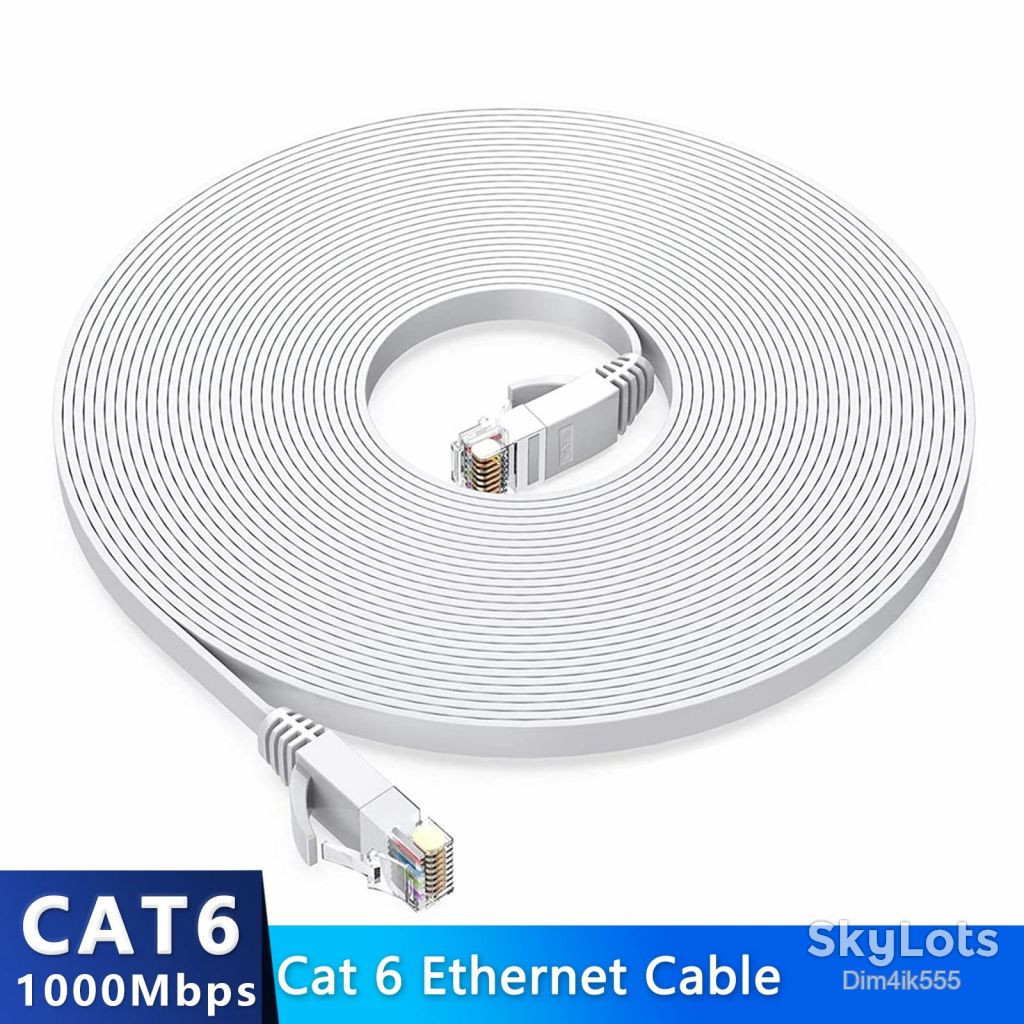 Сетевой кабель LAN High Speed CAT6  (Flat Cable) 0.5м - фото фото фото 0