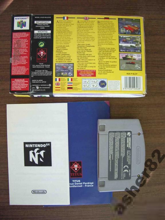 Игра на Nintendo 64 "Automobili Lamborghini"        (PAL) - фото фото фото 1