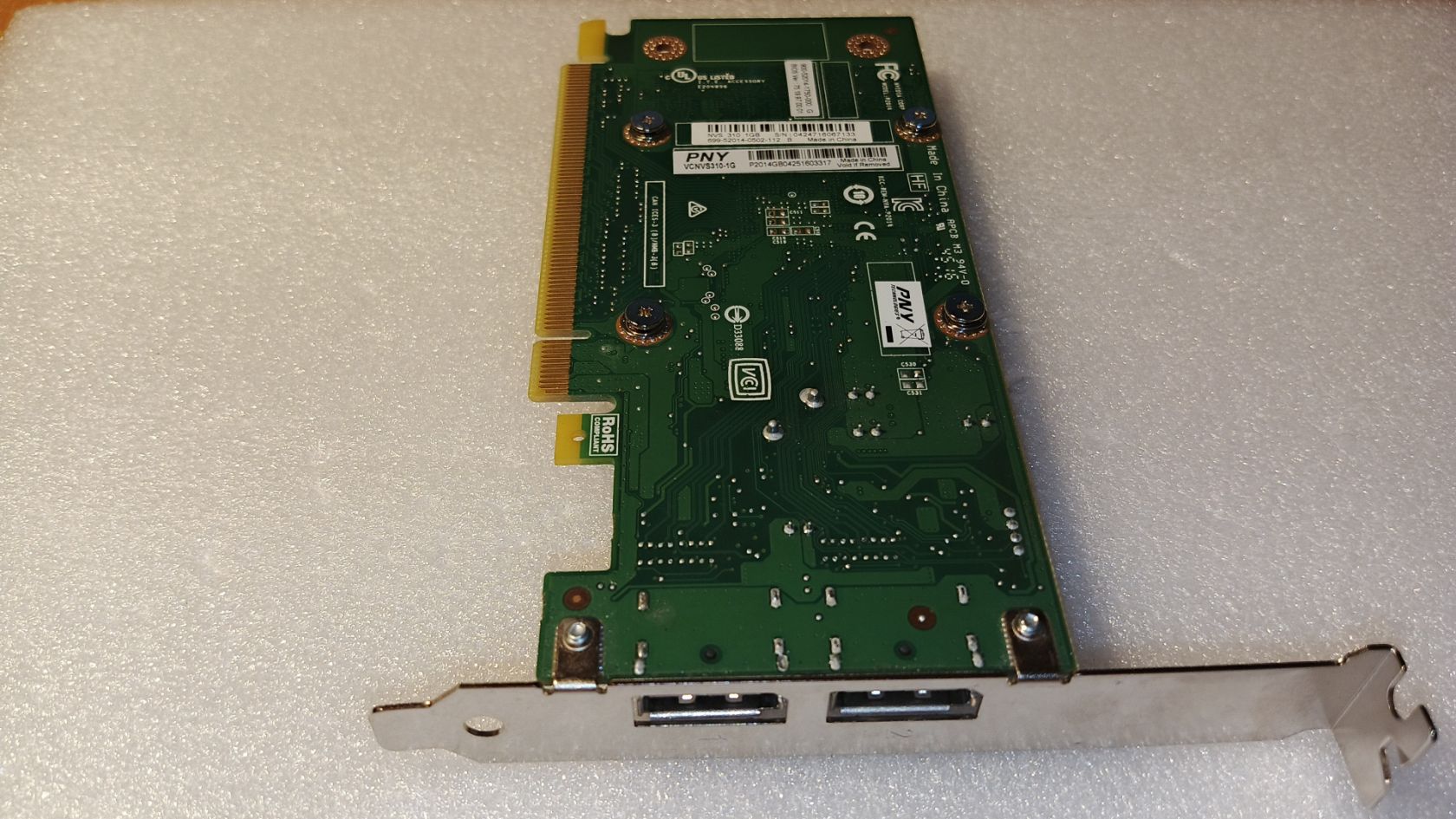 Видеокарта Nvidia Quadro NVS 310 1GB             (GDDR3, 64bit             (2*DP) - фото фото фото 2