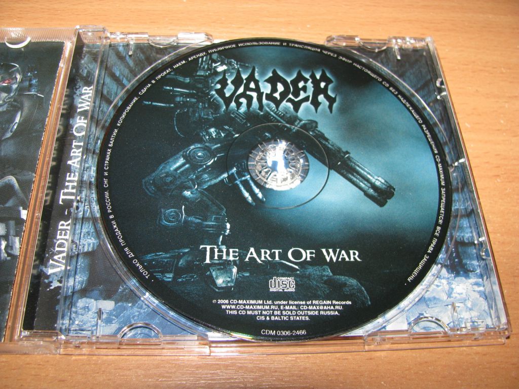 VADER - The Art Of War  (2006 CD-Maximum SIGNED by Peter) - фото фото фото 2