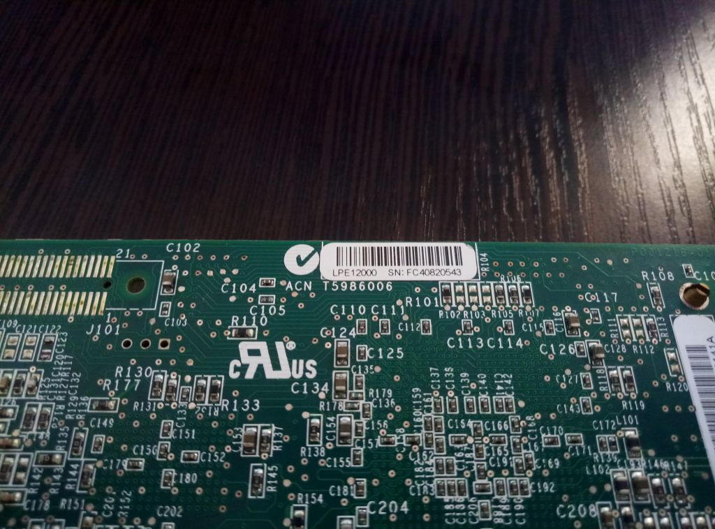 Emulex® LPe12000 8Gb Fibre Channel PCIe HBA - фото фото фото 1
