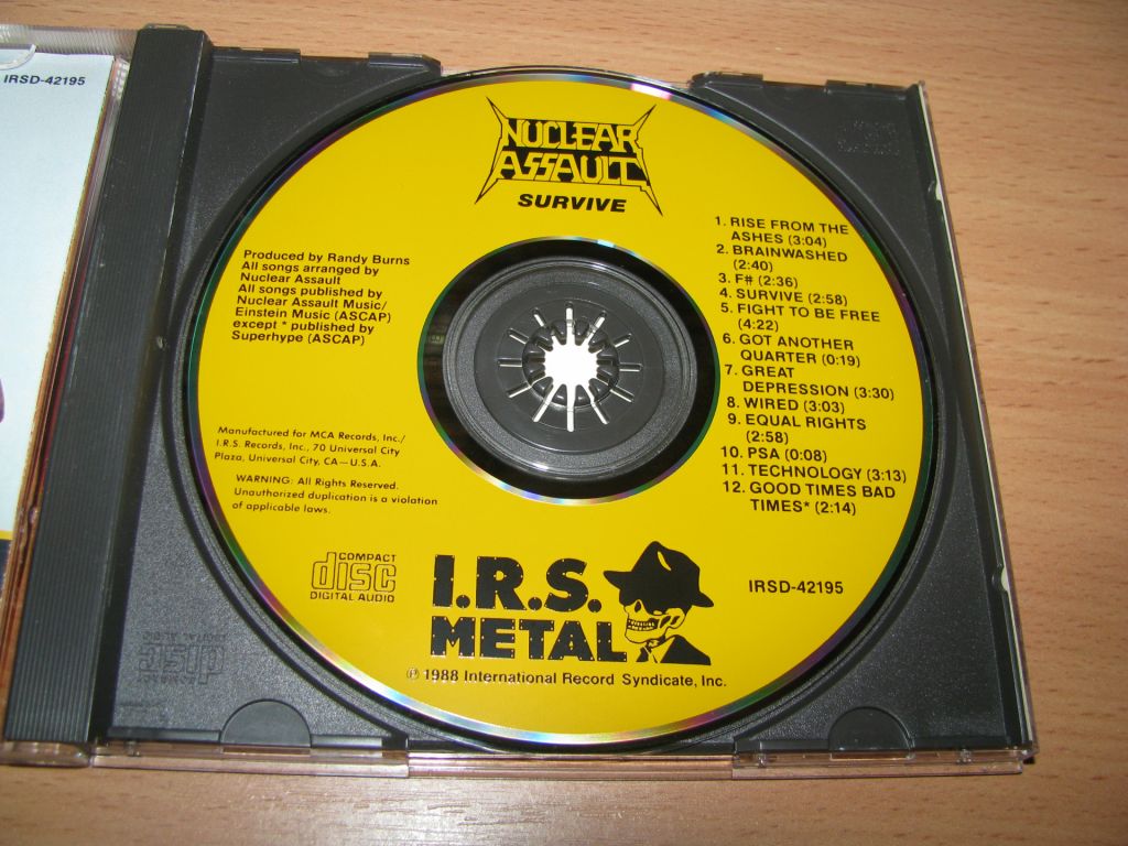 NUCLEAR ASSAULT - Survive   (1988 I.R.S. 1st press,USA) - фото фото фото 2