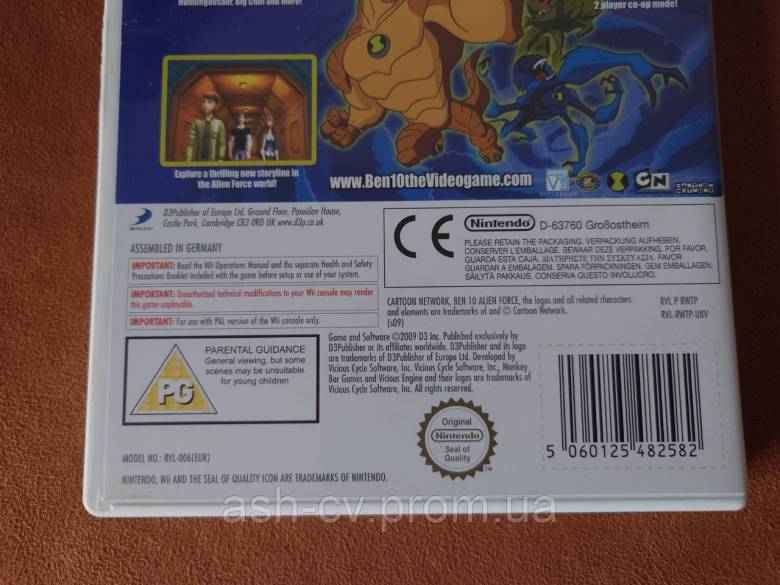 Диск Nintendo Wii - BEN 10 Alien Force - фото фото фото 2