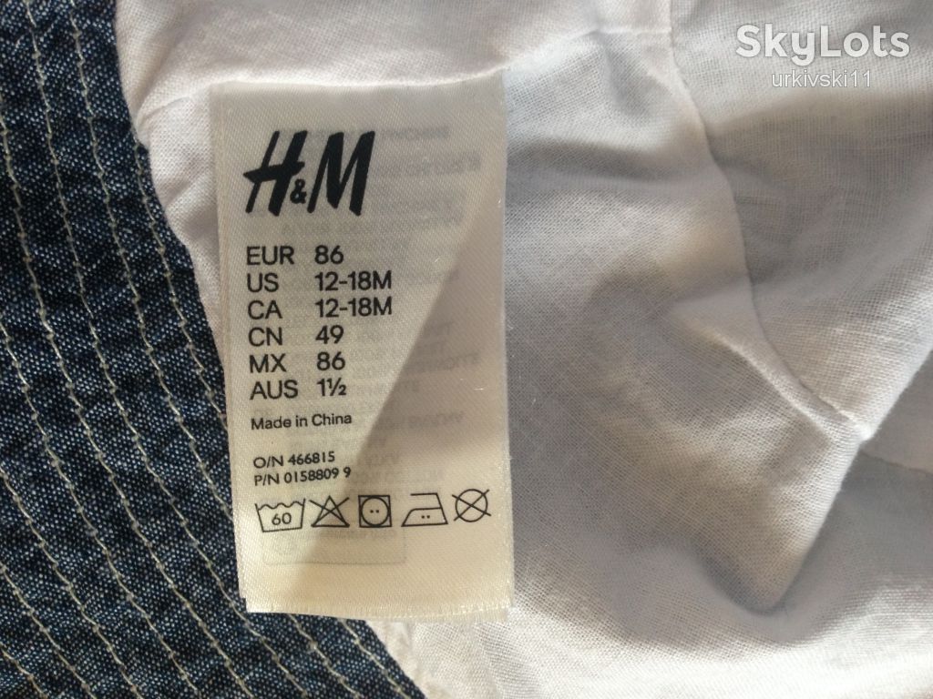 Панамка H&amp;M катон,1-2,5года - фото фото фото 6