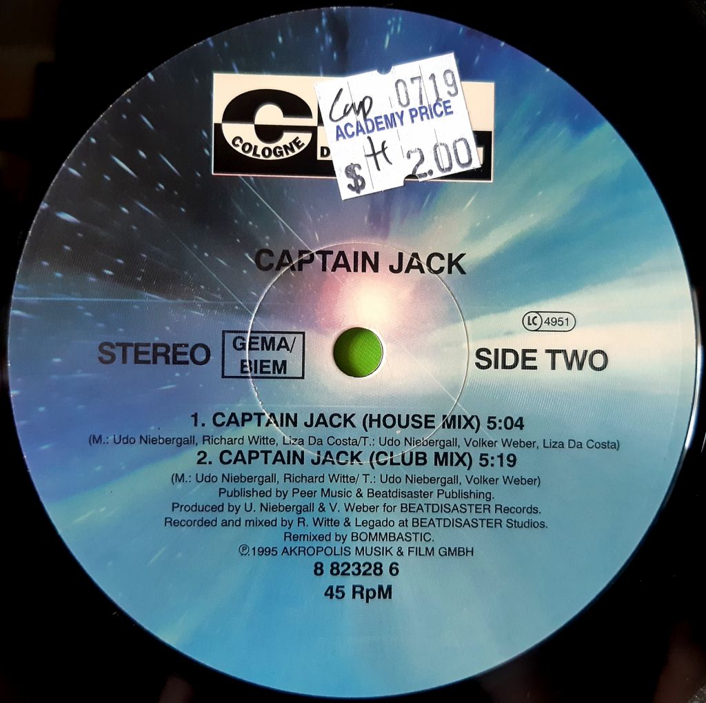 Captain Jack - Captain Jack - 1995.  (EP). 12. Vinyl. Пластинка. Germany. Rare. - фото фото фото 3
