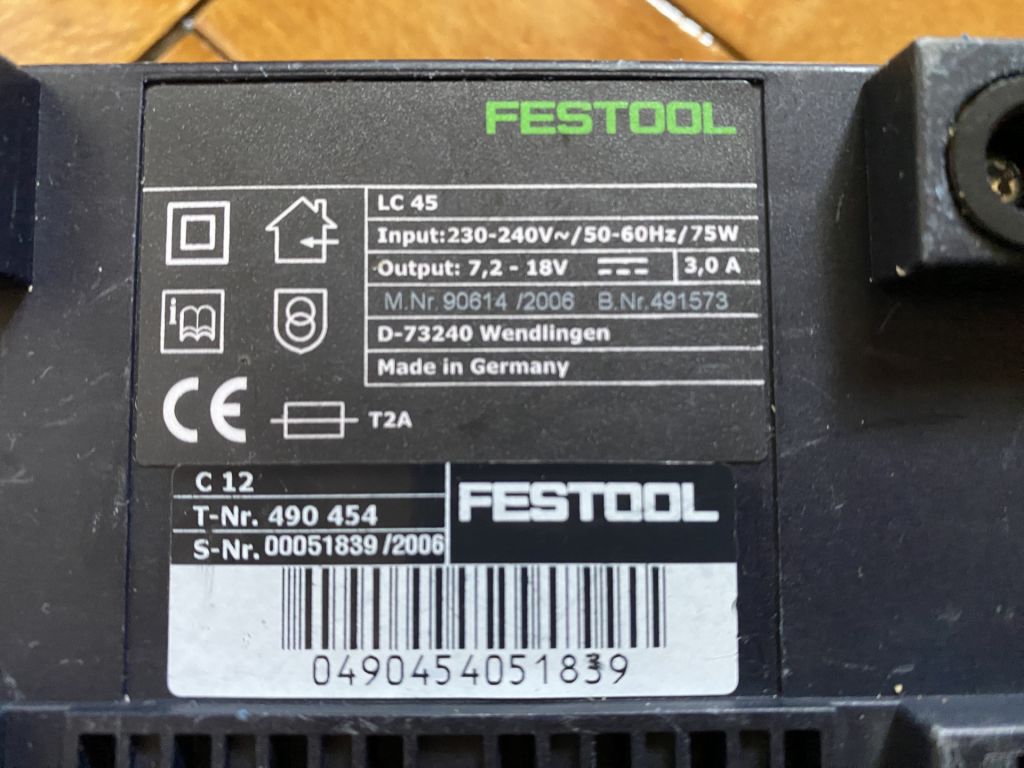 Зарядное устройство Festool LC 45  (490454) - фото фото фото 2