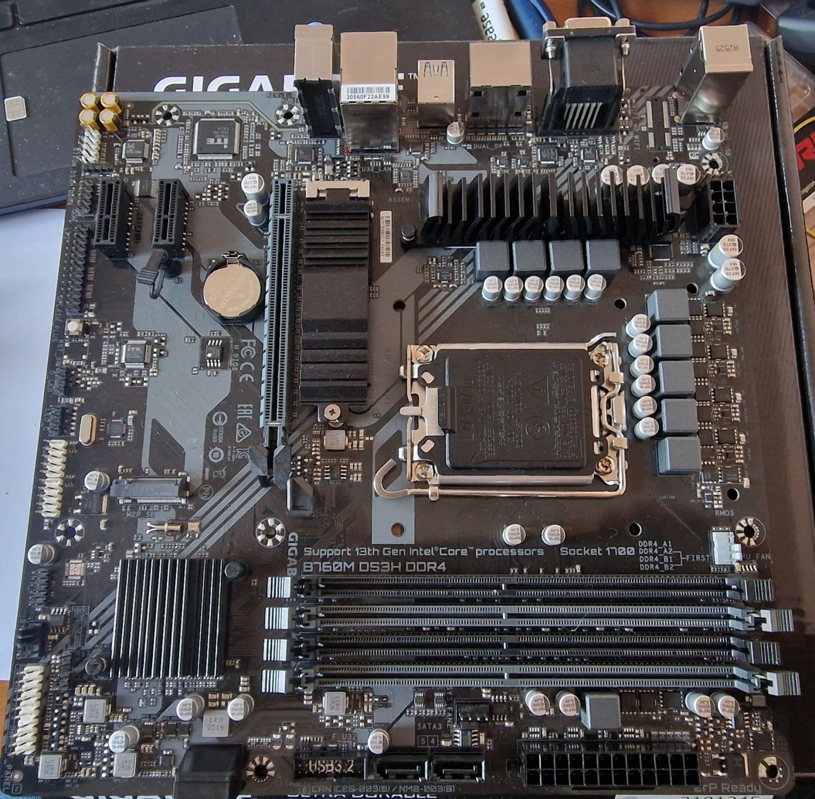 Мать 1700, Gigabyte B760M DS3H DDR4. Intel B760 - фото фото фото 0