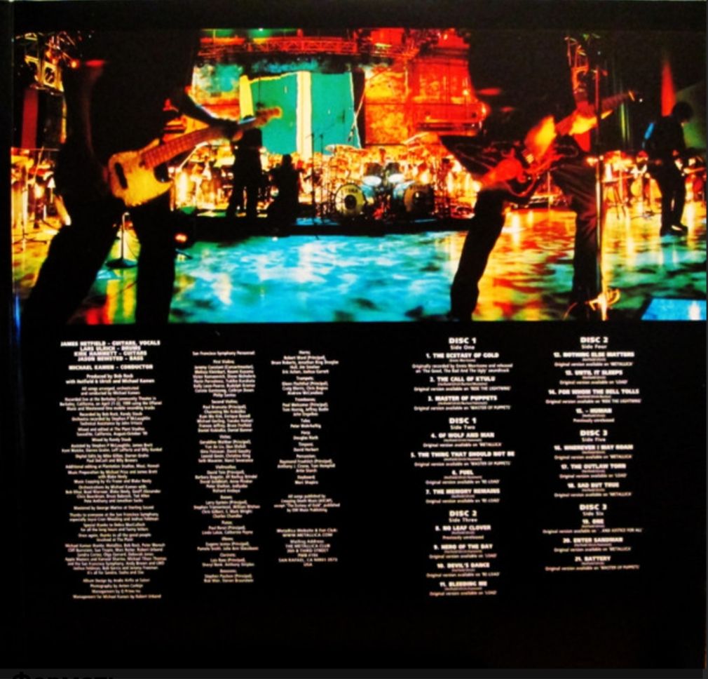 Metallica - S &amp; M - 1999.  (3LP). 12. Vinyl. Пластинки. Europe. S/S. - фото фото фото 1