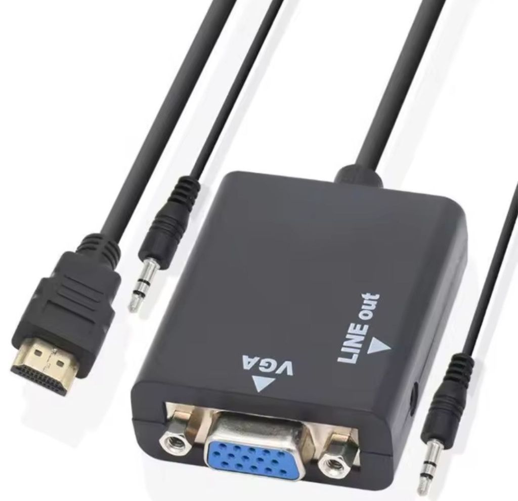 Адаптер HDMI → VGA            (D-SUB) FULL HD з аудіо - фото фото фото 1