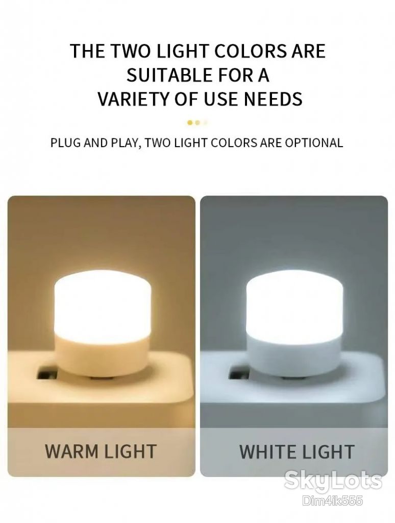 LED лампочка ночник USB H2101 White Light / Warm Light - фото фото фото 8
