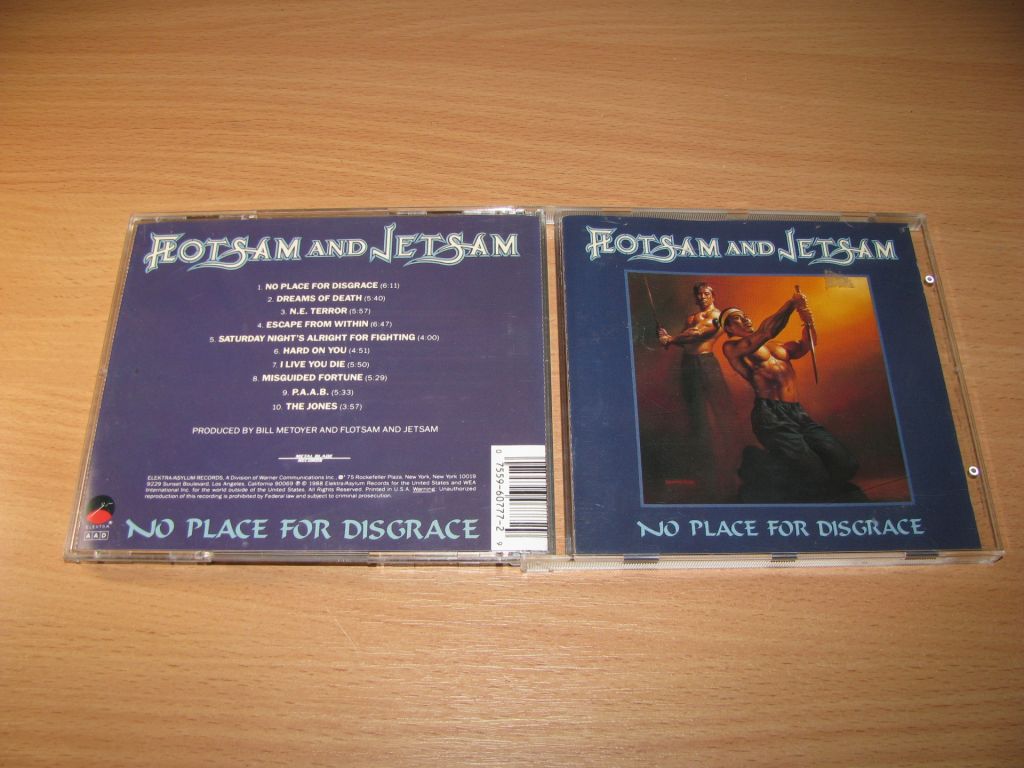 FLOTSAM &amp; JETSAM - No Place For Disgrace   (1988 Elektra 1st press,USA) - фото фото фото 0