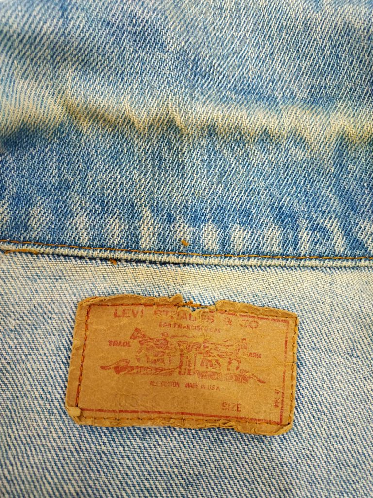 Куртка джинсова чоловіча синя LEVIS p-p S - фото фото фото 9