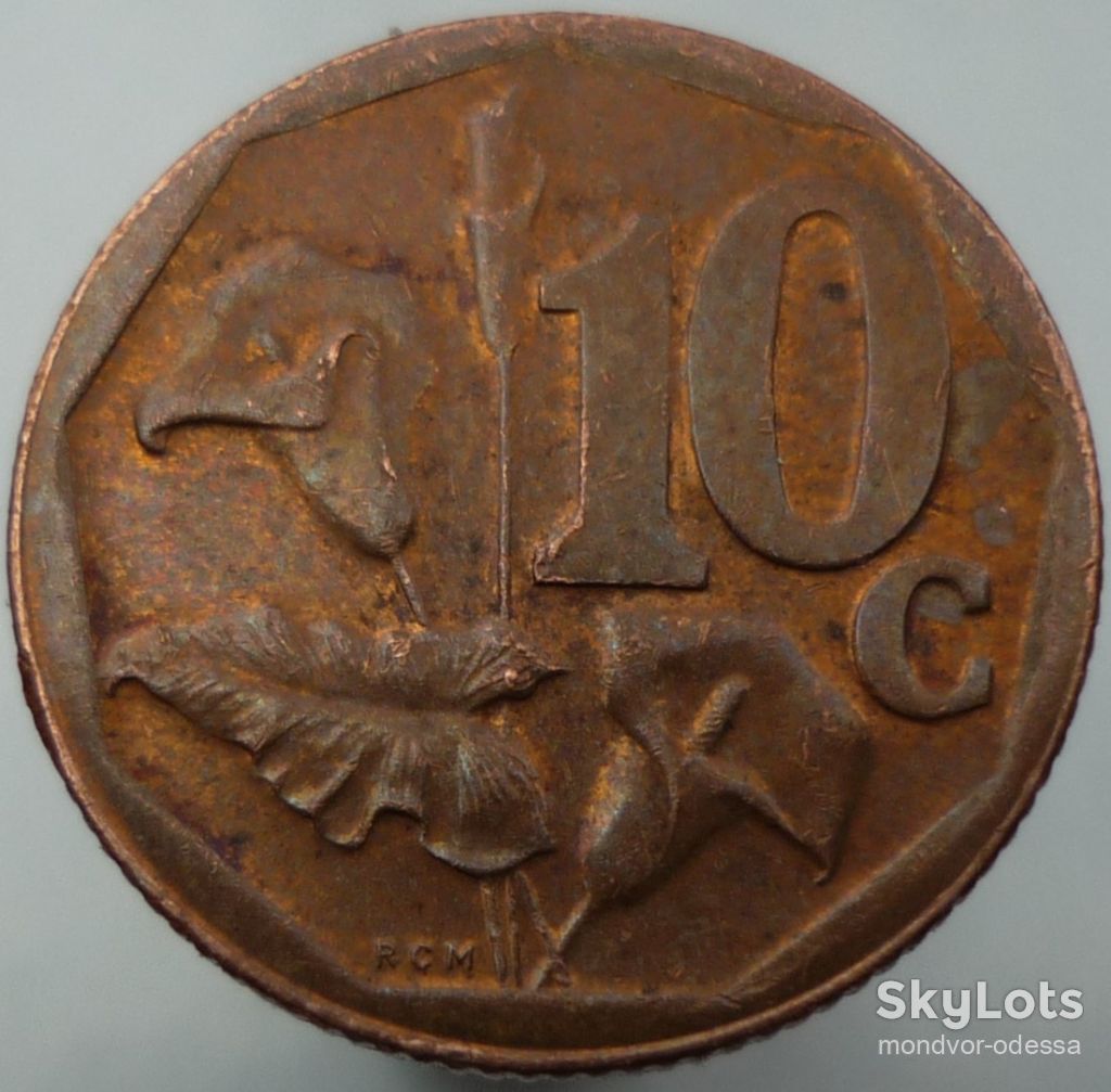 ЮАР 10 центов 2015 флора zl/ю0,5 - фото фото фото 1