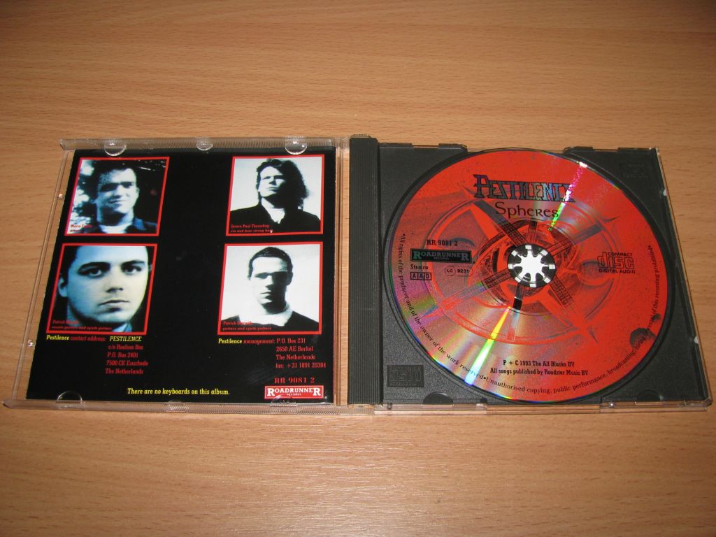 PESTILENCE - Spheres  (1993 Roadrunner 1st press) - фото фото фото 1