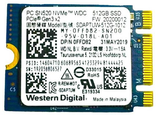 SSD M.2 NVMe 512GB Western Digital 2230 - фото фото фото 0