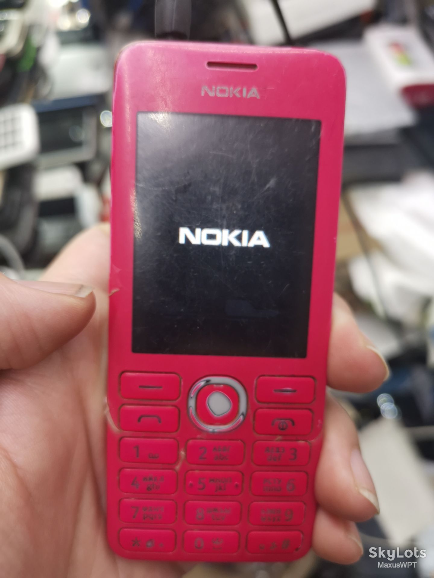 #754 Sklad Nokia 206 pink lcdx 1 - фото фото фото 0