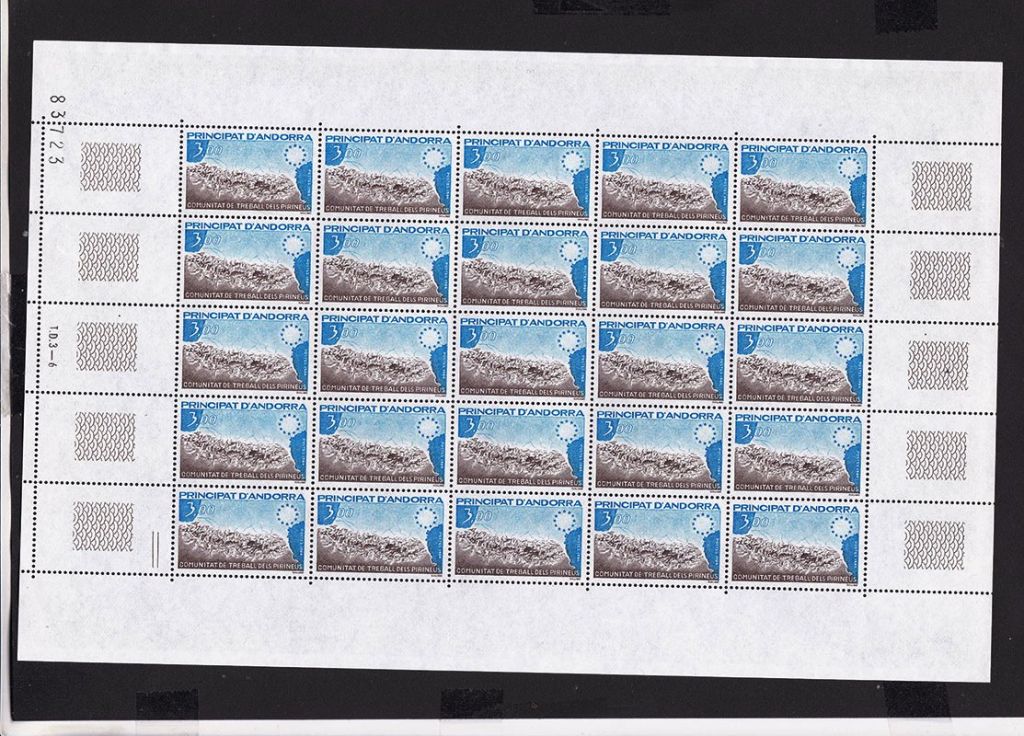 Андорра  1984 г  MNH - лист - фото фото фото 0