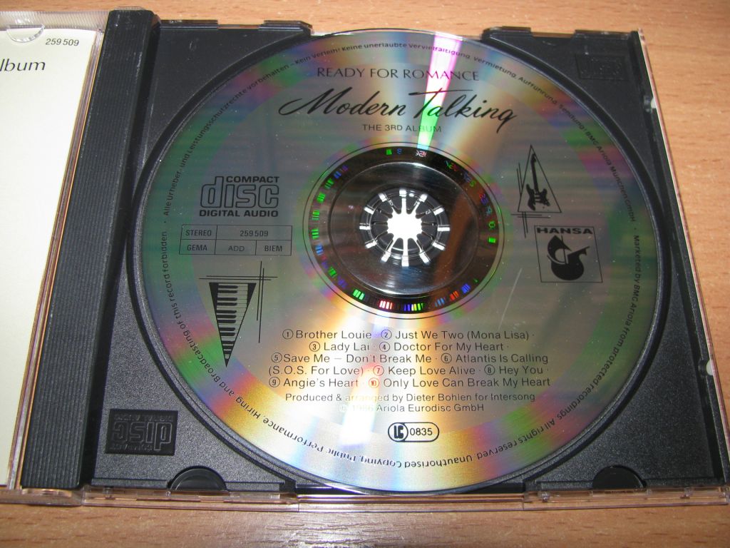 MODERN TALKING - Ready For Romance  (1986 Hansa Germany) - фото фото фото 2