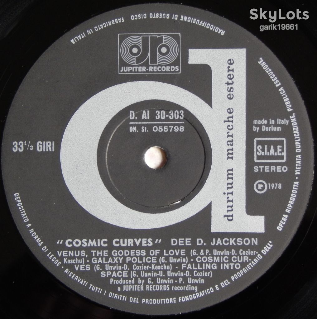 Dee D. Jackson – Cosmic Curves  (Durium – DAI 30303, Italy) EX+/NM- - фото фото фото 3