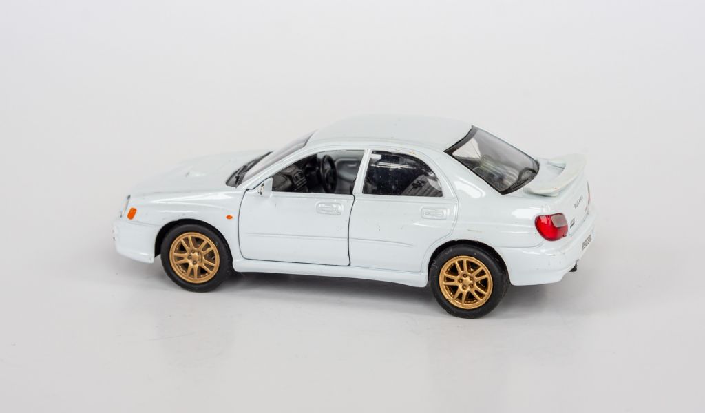 1:38 Subaru Impreza WRX STI 2002 white, WELLY #2342 - фото фото фото 1