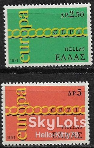 Греция 1971 Европа СЕРТ Mi 1074-1075 MNH - фото фото фото 0
