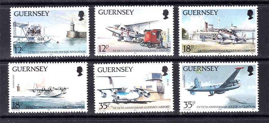 Авиация . Гернси 1989 г  MNH - - фото фото фото 0