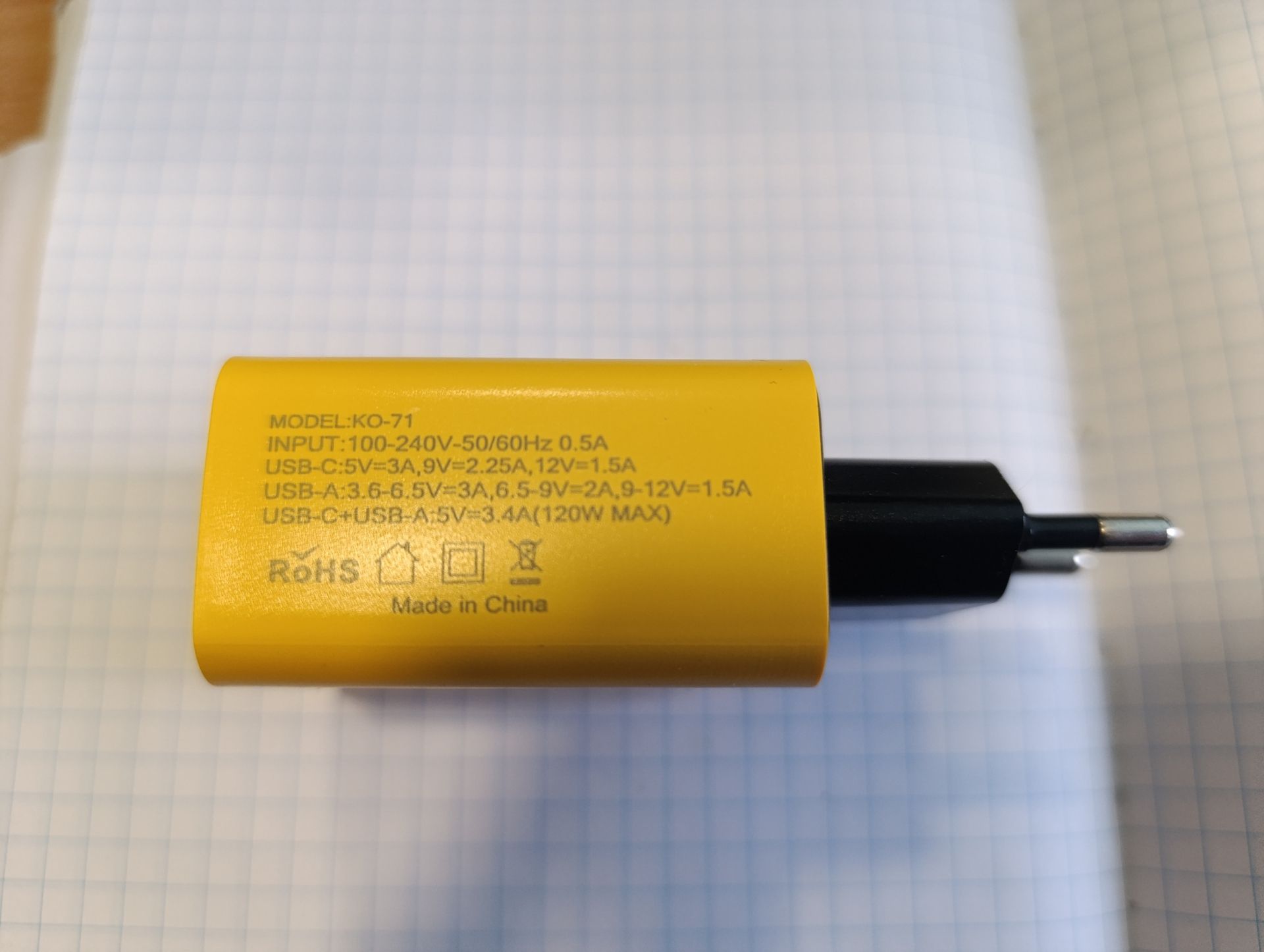 Блок живлення, зарядний пристрій 5V 120W KO-71 без резерву! - фото фото фото 1