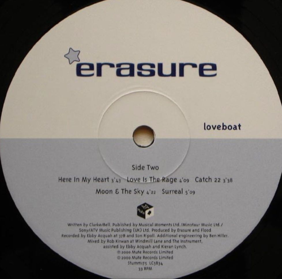 Erasure - Loveboat - 2000.  (LP). 12. Vinyl. Пластинка. England. - фото фото фото 4