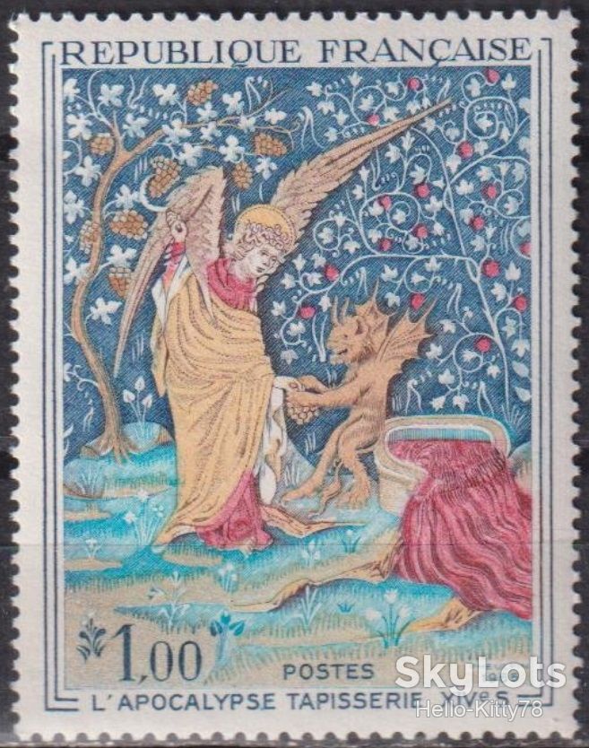 Франция 1965 искусство гобелен Mi 1527 MNH - фото фото фото 0