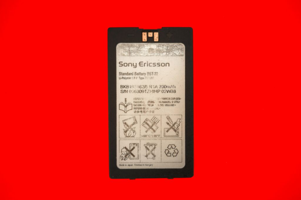 Аккумулятор Оригинал акб Sony Ericsson T310 / BST-22     (700 mAh) - фото фото фото 0