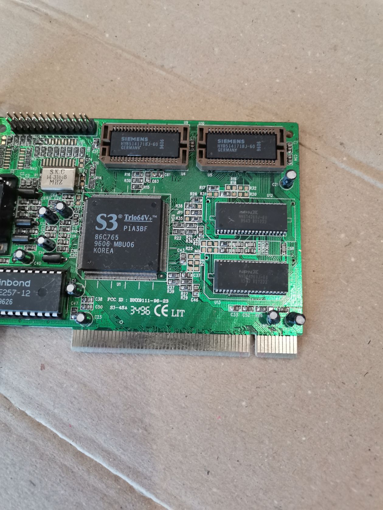 Видеокарта S3 Trio64V+ P1A3BF 86C76 PCI - фото фото фото 3