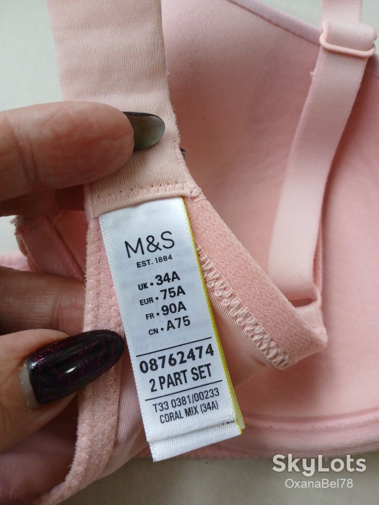 Бюстгальтер рожевий M&amp;S 75A 34A - фото фото фото 2