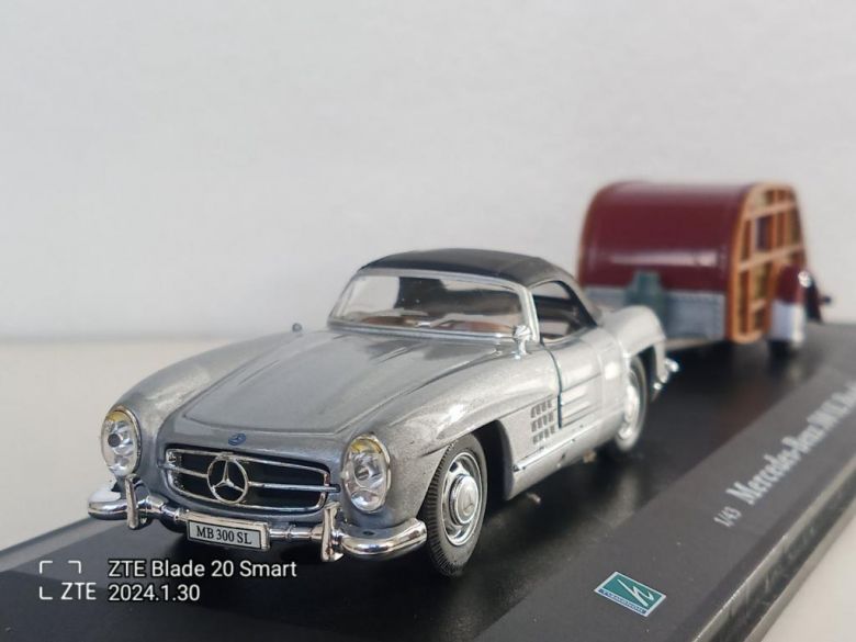 Mercedes-Benz 300SL Roadster &amp;amp; Caravan / Cararama - Hongwell /  -4600- - фото фото фото 6