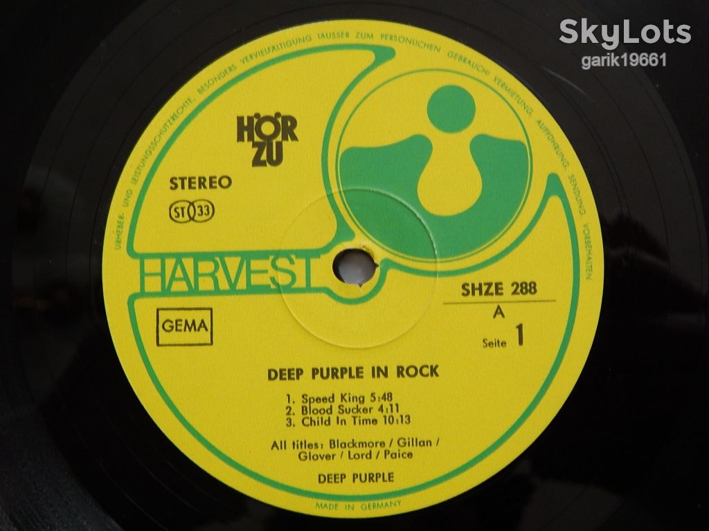 Deep Purple – In Rock   (Harvest – SHZE 288, Unipak, Germany) VG+/EX - фото фото фото 3