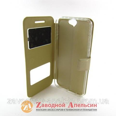 Чехол книжка HTC One A9 Smart Case gold - фото фото фото 2