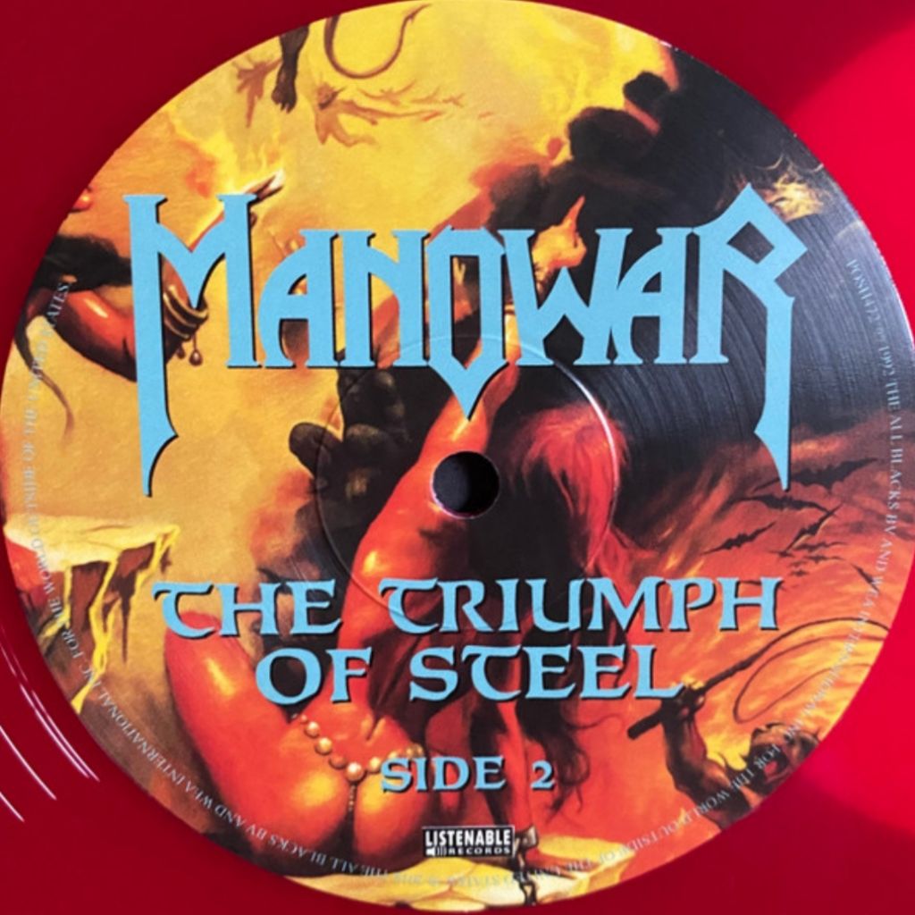 Manowar - The Triumph Of Steel - 1992.  (2LP). Colour Vinyl. France. S/S. - фото фото фото 7