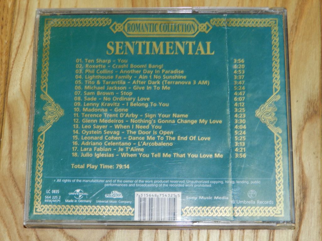 CD   Romantic Collection - Sentimental - фото фото фото 3