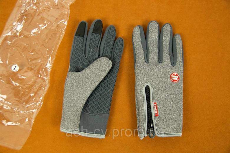 Рукавички, Unisex, Winter, Thermal, Warm, Grey, L - фото фото фото 0